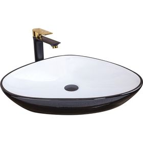 Pure BW-173 Siyah-Beyaz 59 cm Çanak Lavabo