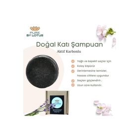 Pure By Lotus 100 gr Aktif Karbonlu Katı Şampuan