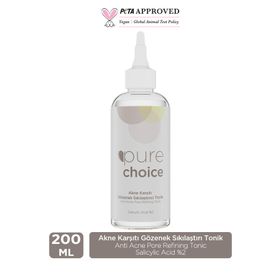 Pure Choice Akne Karşıtı Salicylic Acid %2 200 ml Gözenek Sıkılaştırıcı Tonik