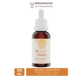 Pure Choice Aydınlatıcı Liposomal Vitamin C %10 + Niacinamide %10 30 ml C Vitamini Serumu
