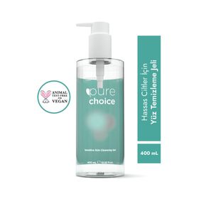 Pure Choice Hassas Ciltler İçin 400 ml Yüz Temizleme Jeli