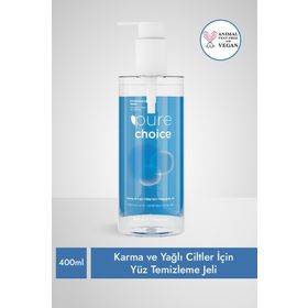 Pure Choice Karma ve Yağlı Ciltler İçin 400 ml Yüz Temizleme Jeli