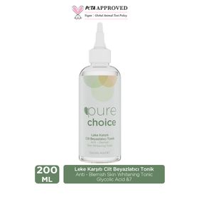 Pure Choice Leke Karşıtı Glycolic Acid %7 200 ml Cilt Beyazlatıcı Tonik