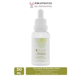 Pure Choice Leke Karşıtı Niacinamide %10 + AHA %7 + Alpha Arbutin %2 30 ml Cilt Beyazlatıcı Serum