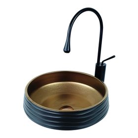 Pure Concept BC-906 Aztek Siyah Bakır Tezgah Üstü Lavabo