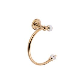 Pure Concept Geometrik Beyaz Altın Pvd Gold Halka Havluluk