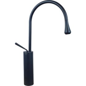 Pure Concept Siyah Tezgah Üstü Çanak Lavabo Armatürü