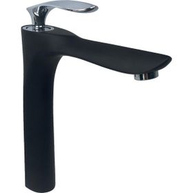 Pure Concept Siyah Tezgah Üstü Çanak Lavabo Armatürü