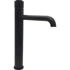 Pure Concept Siyah Tezgah Üstü Çanak Lavabo Armatürü