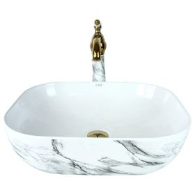 Pure Concept TR-120 Calacatta Tezgah Üstü Çanak Lavabo