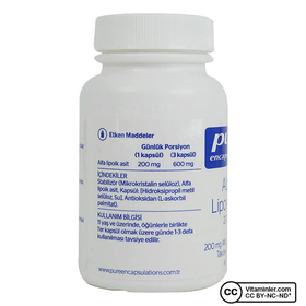 Pure Encapsulations Alpha Lipoic Acid 200 mg 60 Kapsül