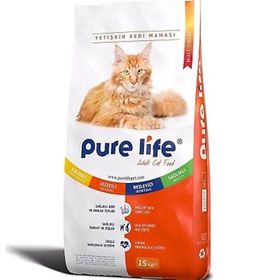Pure Life 15 kg Multicolor Renkli Taneli Yetişkin Kedi Maması