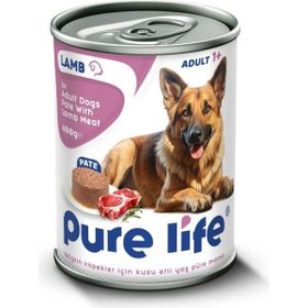 Pure Life 20x400 gr Yetişkin Köpek Kuzu Etli Yaş Püre Mama