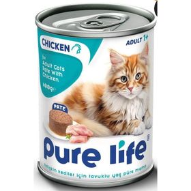 Pure Life 400 gr Tavuk Etli Pate Kedi Konserve