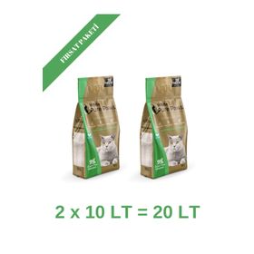 Pure Paws 2x10 lt İnce Taneli Aloe Vera Kokulu Bentonit Kedi Kumu