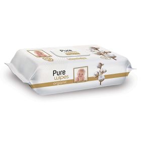 Pure Wipes Organic %0 Alkol 90 Adet Islak Mendil