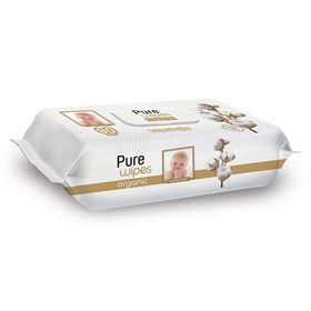 Pure Wipes Organic %0 Alkol 90 Adet Islak Mendil