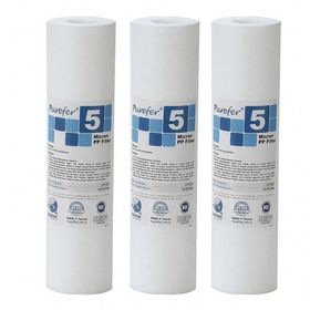 Purefer Açık Kasa 10 İnç 5 Micron Sediment Filtre 3 Adet Su Arıtma Cihazı