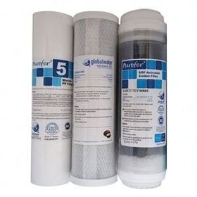 Purefer Açık Kasa 3'lü Ön Filtre Set Su Arıtma Cihazı