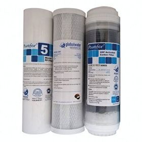 Purefer Açık Kasa 3'lü Ön Filtre Set Su Arıtma Cihazı