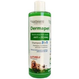 Purele Dermapet Kedi Köpek Şampuanı 3in1 Plus 450 ml Şampuan