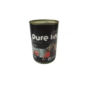 Purelife Biftekli 12x400 gr Yetişkin Köpek Konserve Maması