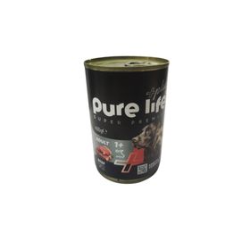 Purelife Biftekli 12x400 gr Yetişkin Köpek Konserve Maması