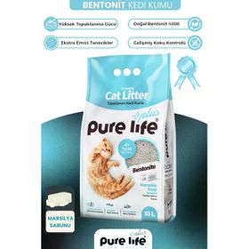 Purelife Plus Marsilya Sabunlu 10 lt Kedi Kumu