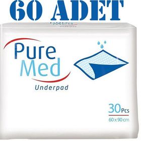 PureMed 60x90 30'lu Alt Bezi 2 Paket Yatak koruyucu