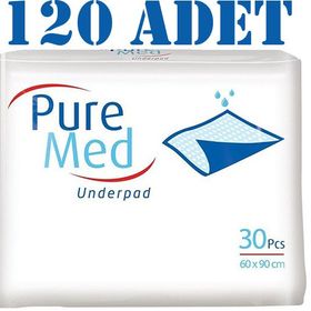 PureMed 60x90 30'lu Alt Bezi 4 Paket Yatak koruyucu