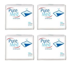 PureMed 60x90 30'lu Alt Bezi 4 Paket Yatak koruyucu