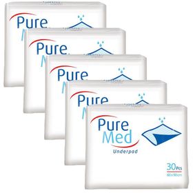 Puremed 60x90cm 150 Adet Tekstil Yüzeyli Hasta Altı Bezi Serme Yatak Koruyucu