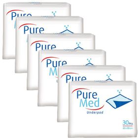 Puremed 60x90cm 180 Adet Tekstil Yüzeyli Hasta Altı Bezi Serme Yatak Koruyucu