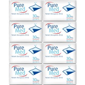 PureMed 60x90cm 240 Adet Tekstil Yüzeyli Hasta Altı Bezi Serme Yatak Koruyucu