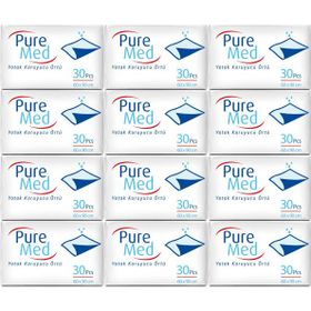 PureMed 60x90cm 360 Adet Tekstil Yüzeyli Hasta Altı Bezi Serme Yatak Koruyucu