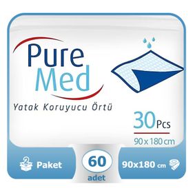 PureMed 90x180 cm 60 Adet Yatak Koruyucu Örtü