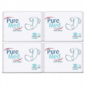 PureMed Bel Bantlı L 120 Adet Hasta Bezi