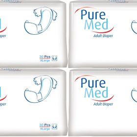 PureMed Bel Bantlı Tekstil Yüzey Extra Large 30x4 Adet Hasta Bezi