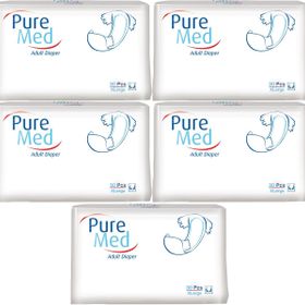 PureMed Bel Bantlı Tekstil Yüzey Extra Large 30x5 Adet Hasta Bezi