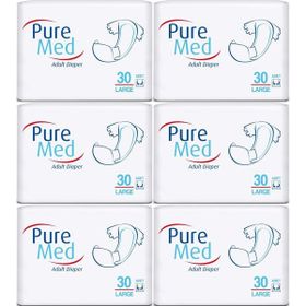 PureMed Bel Bantlı Tekstil Yüzey Large 180 Adet Hasta Bezi