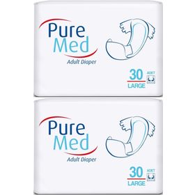 PureMed Bel Bantlı Tekstil Yüzey Large 30x2 Adet Hasta Bezi