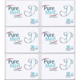 PureMed Bel Bantlı Tekstil Yüzey Large 30x6 Adet Hasta Bezi