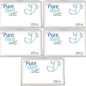 PureMed Bel Bantlı Tekstil Yüzey M-Orta 5x30 Adet Hasta Bezi