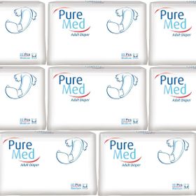 PureMed Bel Bantlı Tekstil Yüzey M-Orta 8x30 Adet Hasta Bezi