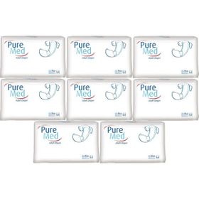 PureMed Bel Bantlı Tekstil Yüzey M-Orta 8x30 Adet Hasta Bezi