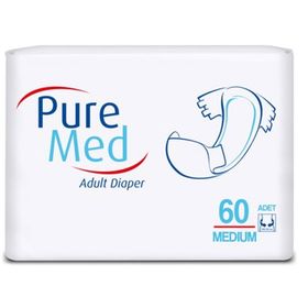 PureMed Belbantlı 60 Adet Medium Yetişkin Hasta Bezi
