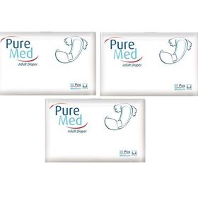 PureMed Belbantlı Yetişkin Medium Orta Boy 90 Adet Hasta Bezi