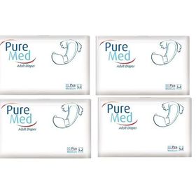 PureMed Belbantlı Yetişkin Medium Orta Boy120 Adet Hasta Bezi