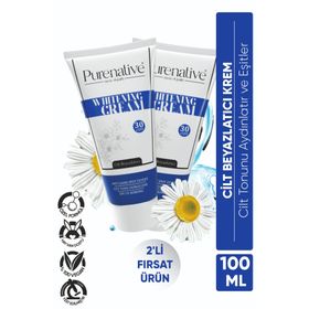 Purenative 30+ SPF 2x100 ml Beyazlatıcı Cilt Kremi
