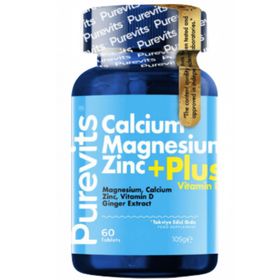 Purevits Calcium Magnesium Zinc Plus Vitamin D 60 Tablet